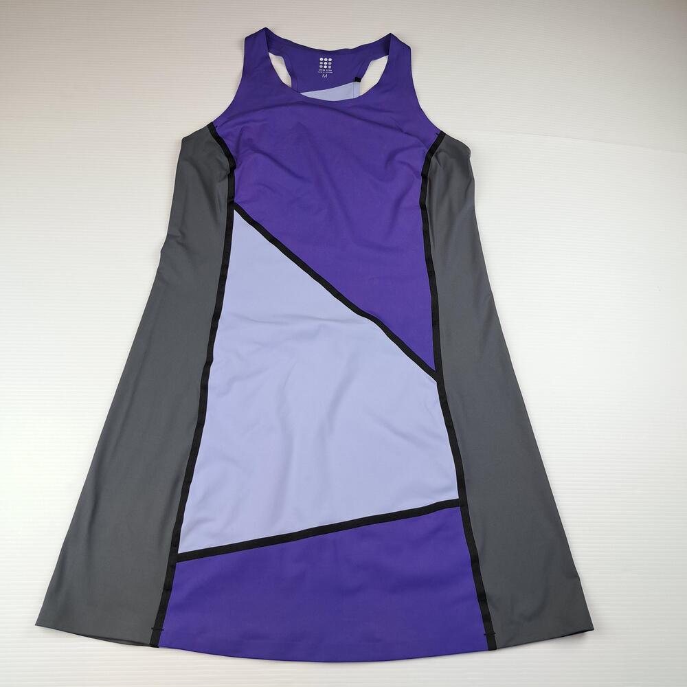 Title Nine Dress Womens Medium Multicolor Diamalete Racerback Tank A Line Travel